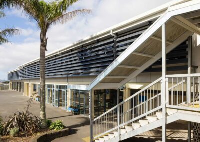 Pompallier College_equitone installation_education cladding_Symonite Panels