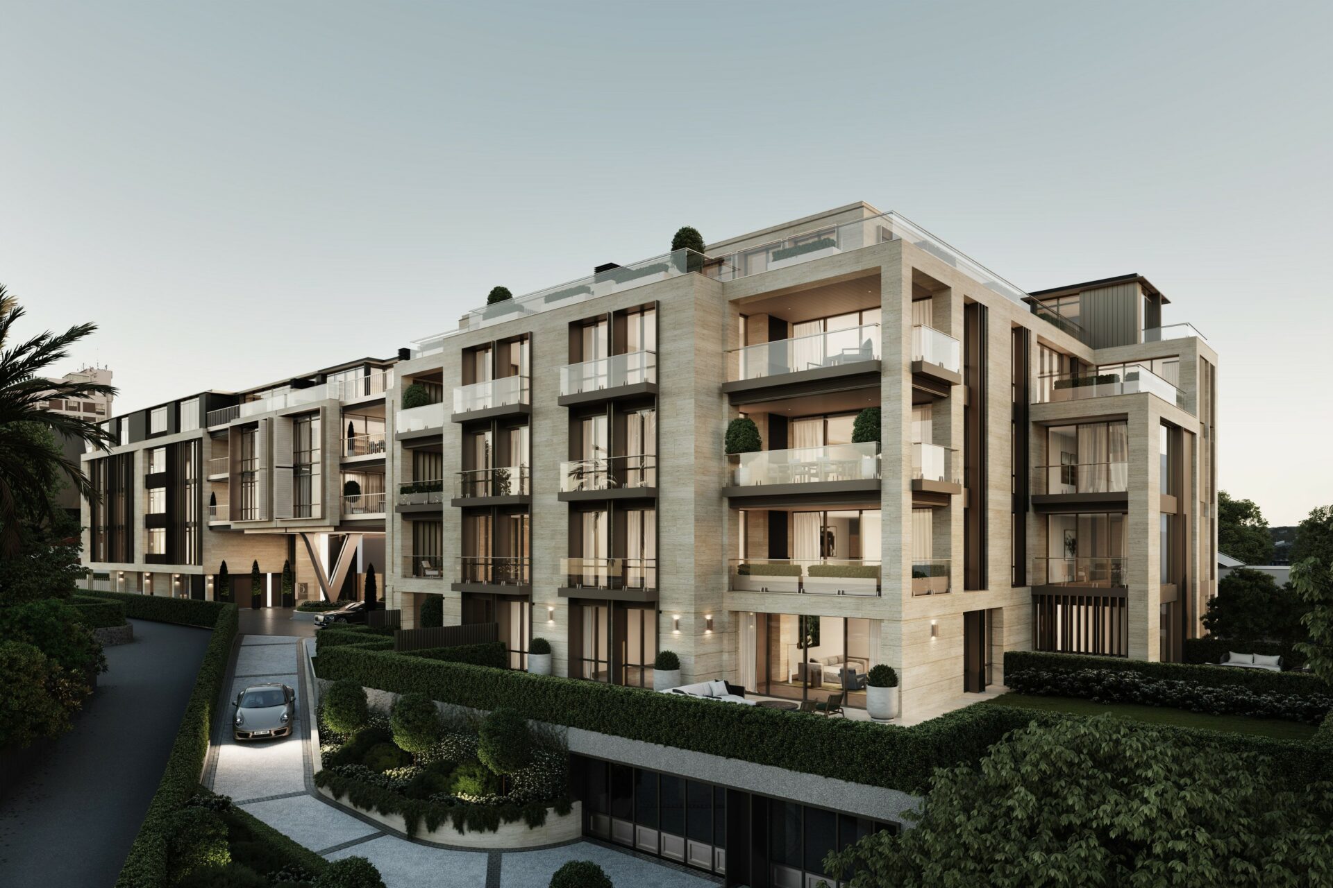 Victoria Lane Apartments_Symonite Panels Full facade project. Credit Leuschke Architects