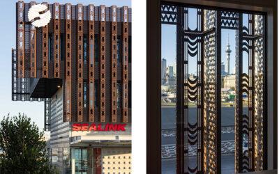 A crafted aluminium facade for Sealinks Wynyard terminal