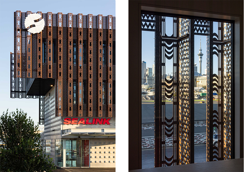 A crafted aluminium facade for Sealinks Wynyard terminal